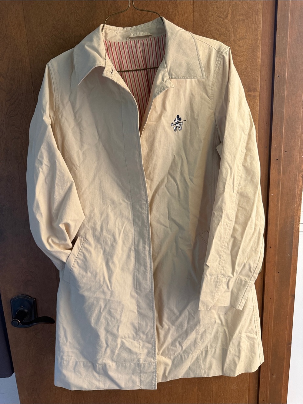 Vintage Donaldson The Walt Disney Co Beige Womens Trench Coat